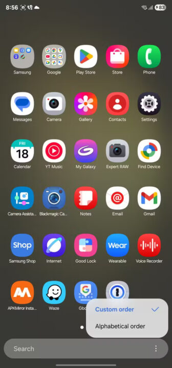 one-ui-7-app-drawer ۶ قابلیت مخفی One UI 7 که احتمالا از آنها بیاطلاع هستید - دیجینوی