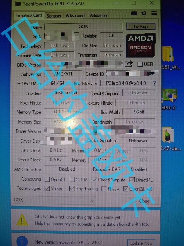 AMDs Unreleased Radeon RX 7500 Prototype Leaked A 6GB Card That Never Made It Into The Market1- نمونه اولیه عرضهنشده کارت گرافیک رادئون RX 7500 شرکت ایامدی لو رفت