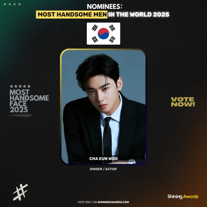 Cha-Eun-Woo-Most-Handsome-Men-In-The-World-2025-Shining-Awards جذاب ترین مرد سال ۲۰۲۵ چه کسی است؟ - دیجینوی