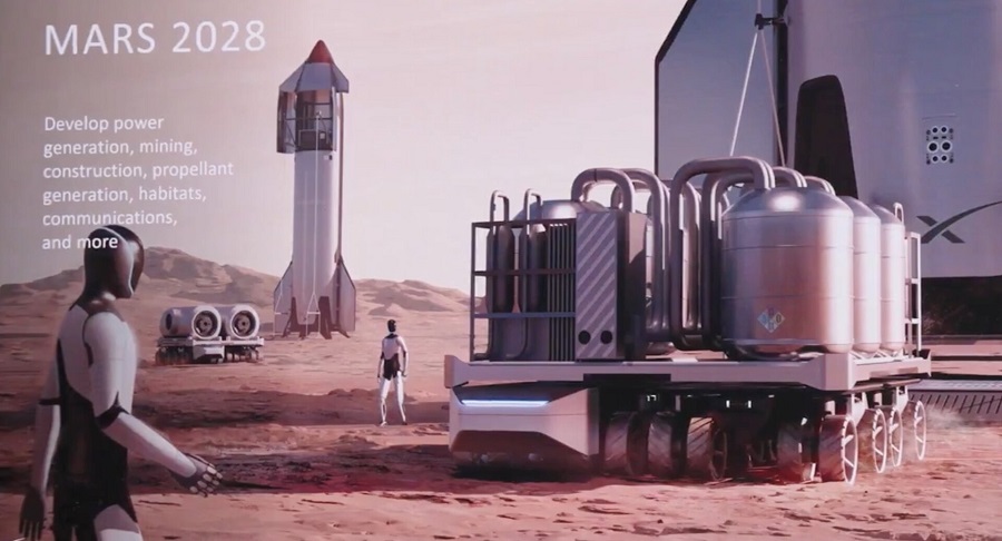 First Starship Mars landing set for 2027 with Optimus robots doing the colonizing-1 استارشیپ