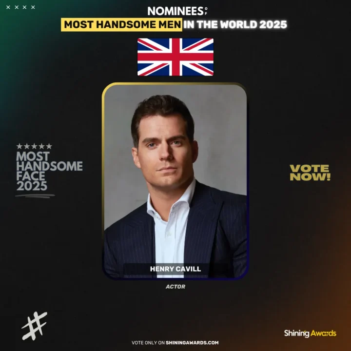 Henry-Cavill-Most-Handsome-Men-In-The-World-2025-Shining-Awards جذاب ترین مرد سال ۲۰۲۵ چه کسی است؟ - دیجینوی
