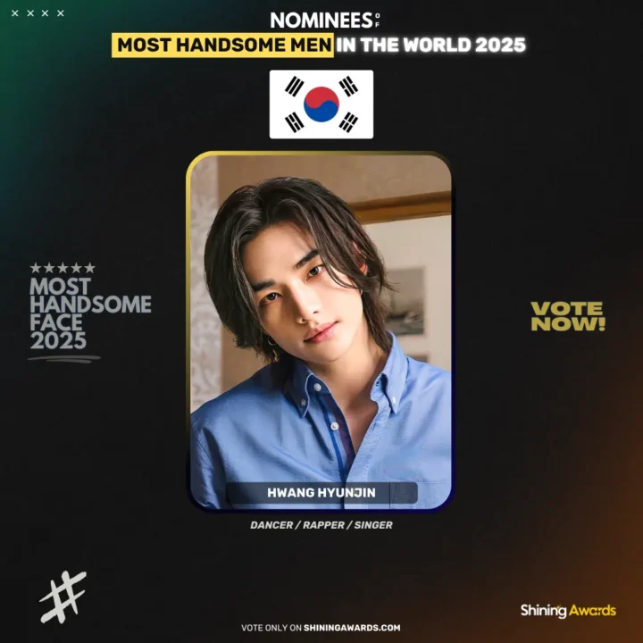 Hwang-Hyunjin-Most-Handsome-Men-In-The-World-2025-Shining-Awards جذاب ترین مرد سال ۲۰۲۵ چه کسی است؟ - دیجینوی