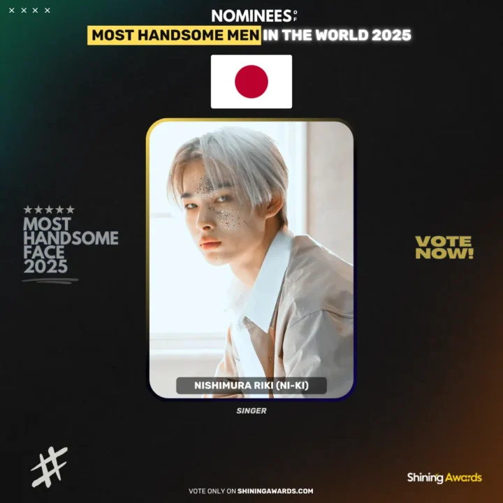 Nishimura-Riki-Most-Handsome-Men-In-The-World-2025-Shining-Awards جذاب ترین مرد سال ۲۰۲۵ چه کسی است؟ - دیجینوی