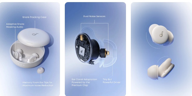 These New Anker Earbuds Use AI and ANC to Help You Sleep Through Anything1 ایرباد جدید انکر از هوش مصنوعی و حذف نویز فعال بهره میبرند
