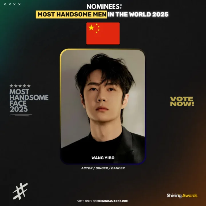 Wang-Yibo-Most-Handsome-Men-In-The-World-2025-Shining-Awards جذاب ترین مرد سال ۲۰۲۵ چه کسی است؟ - دیجینوی