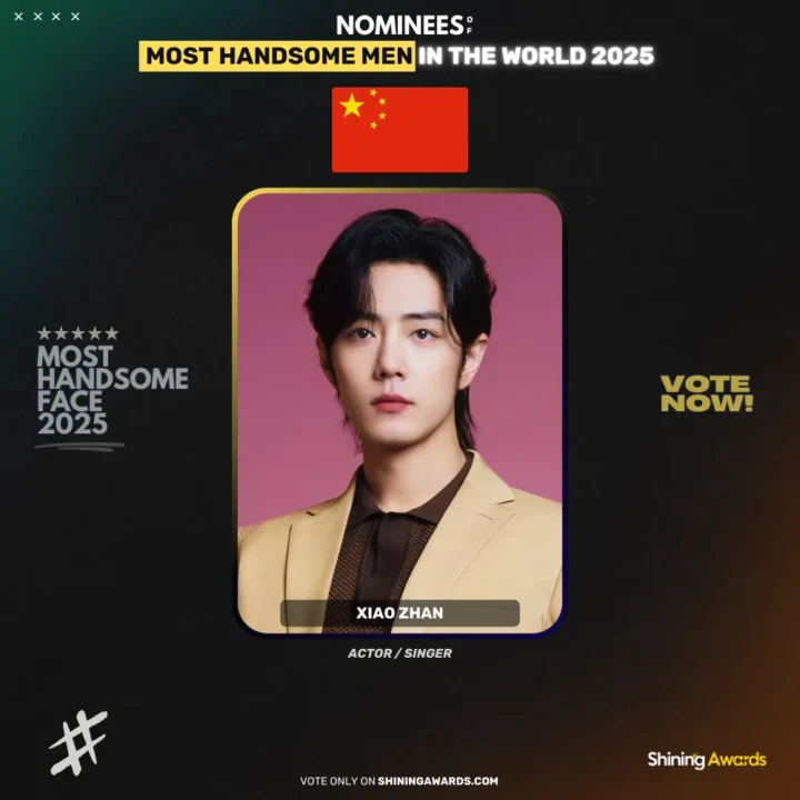 Xiao-Zhan-Most-Handsome-Men-In-The-World-2025-Shining-Awards جذاب ترین مرد سال ۲۰۲۵ چه کسی است؟ - دیجینوی
