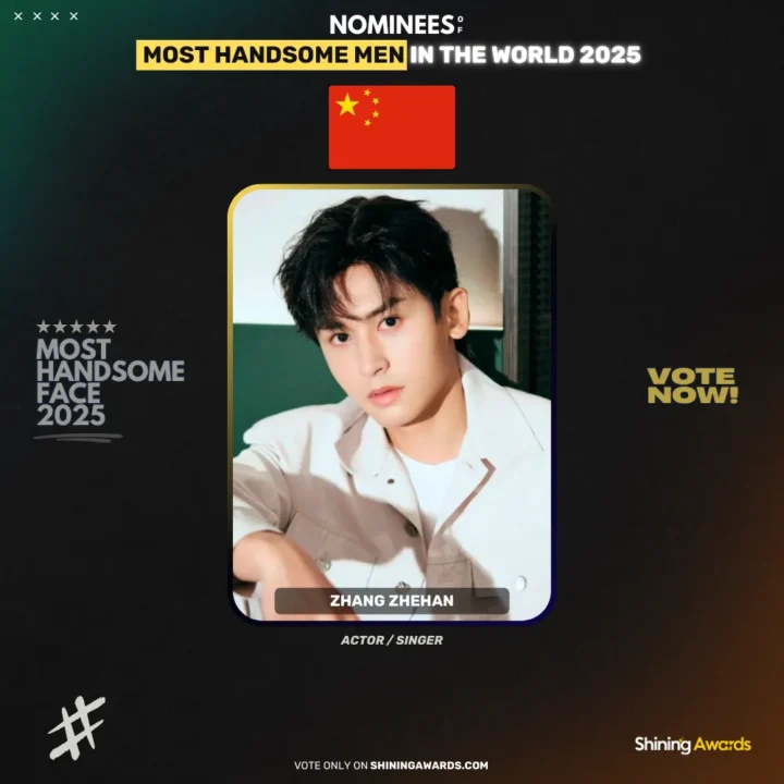 Zhang-Zhehan-Most-Handsome-Men-In-The-World-2025-Shining-Awards جذاب ترین مرد سال ۲۰۲۵ چه کسی است؟ - دیجینوی