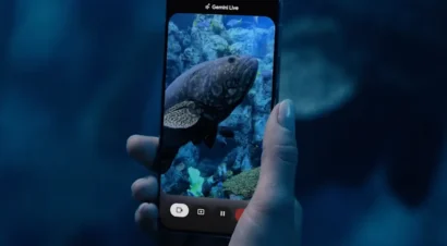 Screen and camera sharing in Gemini Live