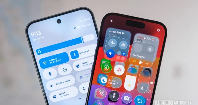 اندروید 16 نشان داد که بازطراحی iOS 26 چقدر بد است