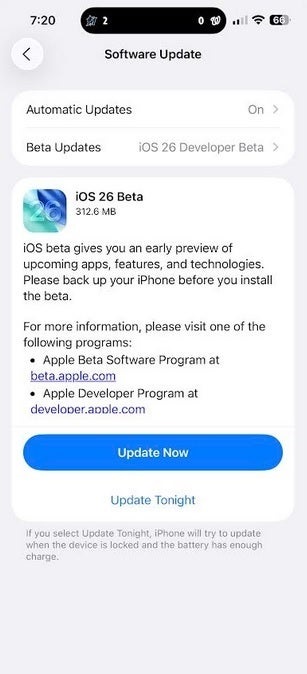 Apple surprisingly releases revised iOS 26 Developer Beta to fix serious battery issue iOS 26 Developer Beta