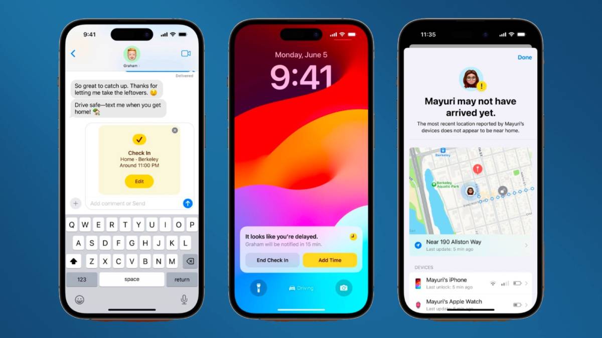 Check In safety feature on iphone ویژگی امنیتی Check In در آیفون