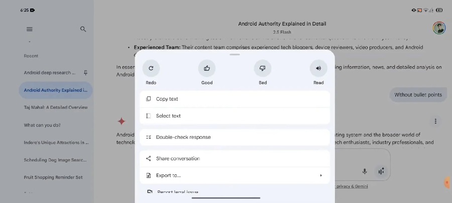Gemini could soon get design enhancements for tablets foldables1- شایعه: جمینای بهزودی تغییراتی برای تبلتها و دستگاههای تاشو دریافت میکند
