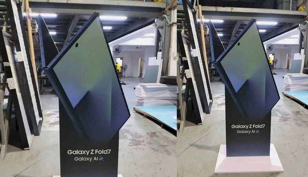 New Samsung Galaxy Z Fold 7 image leaks hint at a thin frame and a big camera bump تصاویر جدیدی از سامسونگ گلکسی زد فولد 7 فاش شد