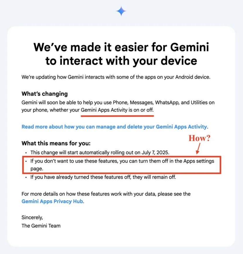 This email from Google's Gemini team is concerning1 یک ایمیل از جمینای گوگل باعث نگرانی کاربران شد