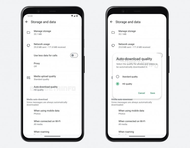 WhatsApps auto-download quality feature is now available for beta users on Android قابلیت تنظیم کیفیت دانلود خودکار واتساپ در دسترس قرار گرفت