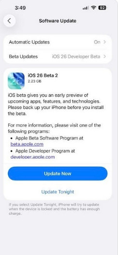 اپل نسخه بتای دوم توسعه‌دهندگان iOS 26 را با ویژگی‌های جدید و سرنخی درباره آیفون ۱۷ ایر منتشر کرد - دیجینوی