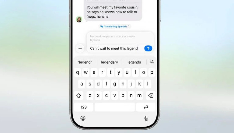 ترجمه زنده در iOS 26