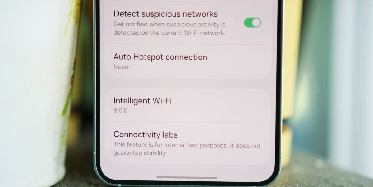 Wi-Fi Samsung Connectivity Labs Wi-Fi تنظیمات Wi-Fi منوی Wi-Fi مخفی در تلفن سامسونگ به نام