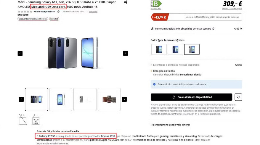 Galaxy A17 3 دو افشای معتبر از مشخصات Galaxy A17 به یک ناامیدی بزرگ اشاره دارند! - دیجینوی
