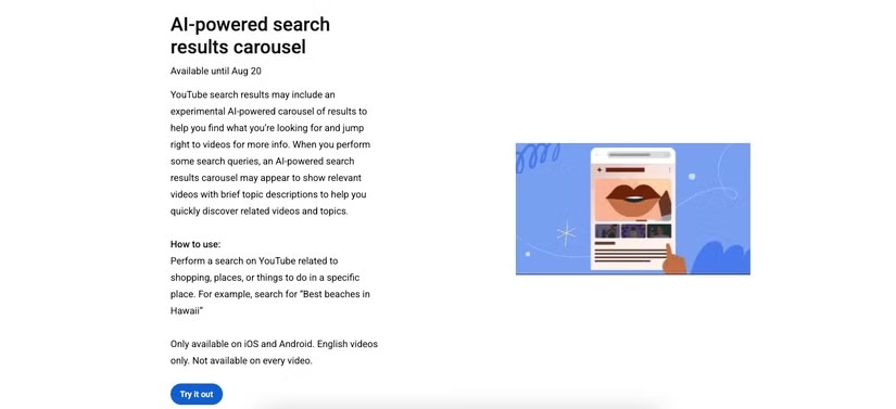 YouTubes powerful search feature is now available to more users1 قابلیت جستجوی قدرتمند یوتیوب اکنون برای کاربران بیشتری در دسترس است