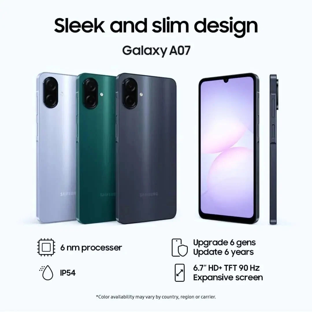 new-galaxy-a07-leak-reveals-all-features-official-poster-renders1 گلکسی A07