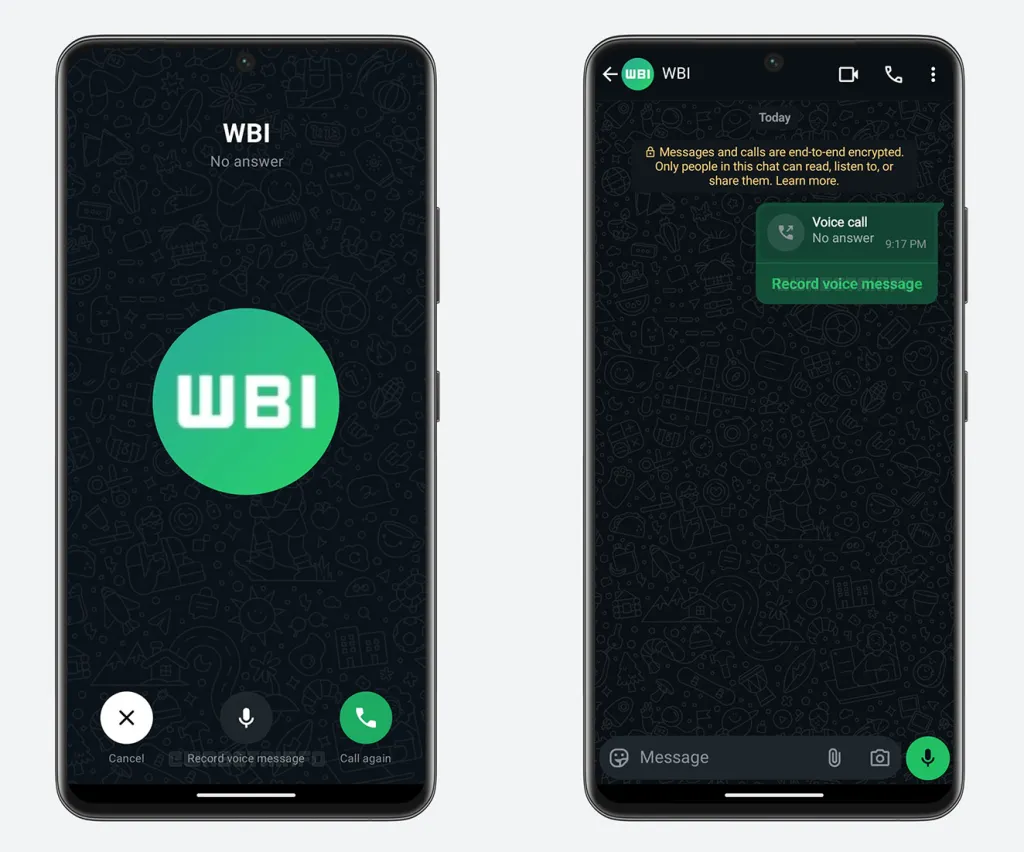 WhatsApp تماس های گمشده را به پیام های صوتی تبدیل می کند! - Digino