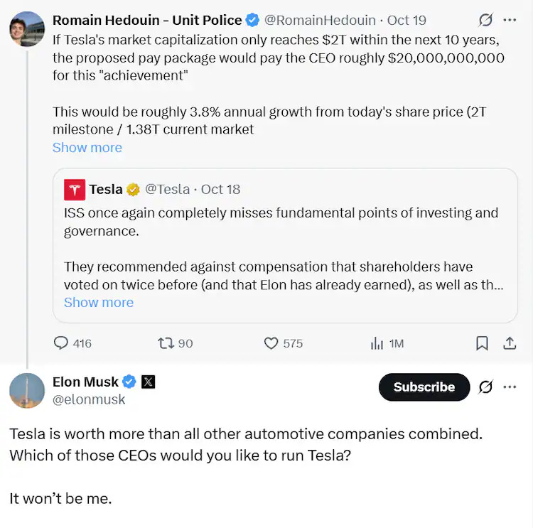 elon-musk-threatens-to-leave-tesla ایلان ماسک