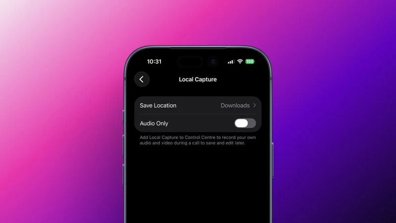local-capture-settings-ios-26-1 iOS