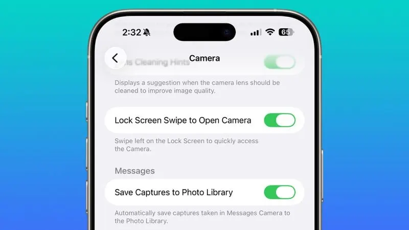lock-screen-swipe-disable-camera iOS