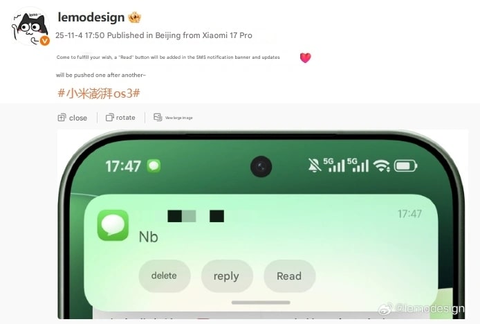 1000011025 شما خواستید، شیائومی انجام داد: بازگشت قابلیت حذفشده در HyperOS 3 - دیجینوی