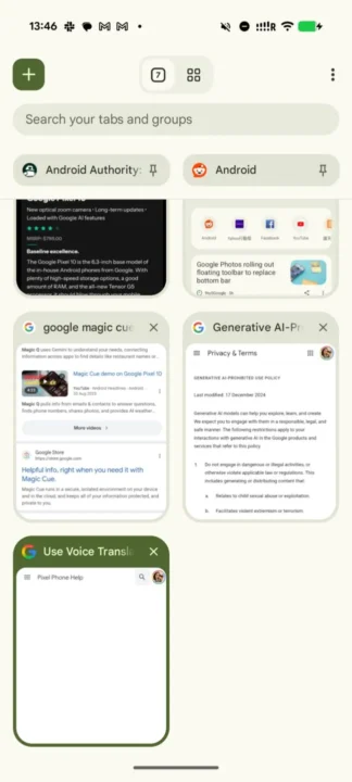 نسخه اندروید گوگل کروم با این قابلیت جدید شبیه‌ به نسخه دسکتاپ شد - دیجینوی
