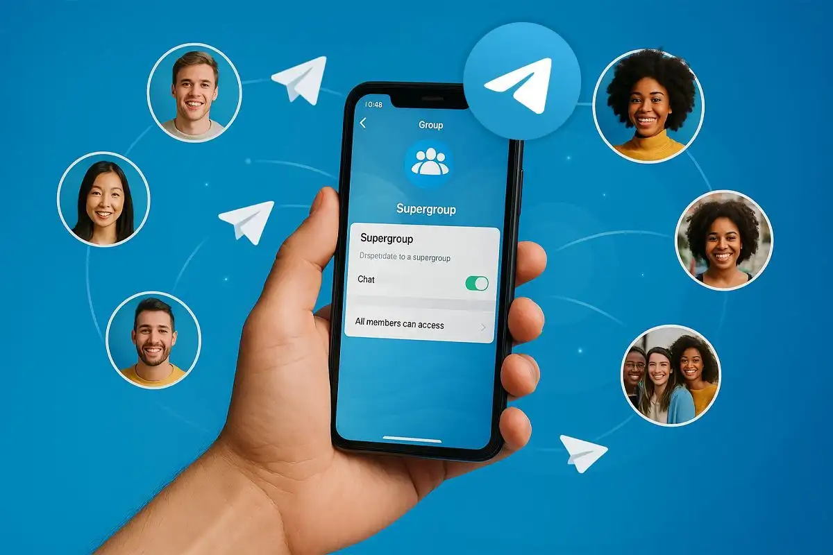 a-supergroup-in-telegram تلگرام