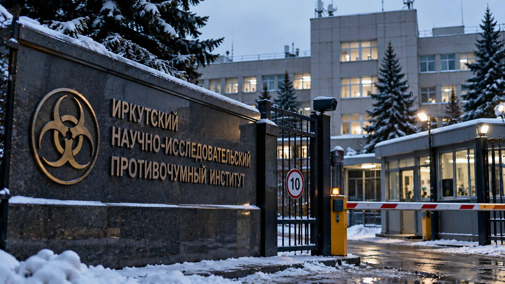 Snowy Siberian Institute Entrance ۳ تناقض نگرانکننده در ماجرای شیوع طاعون در روسیه | موبوگیم
